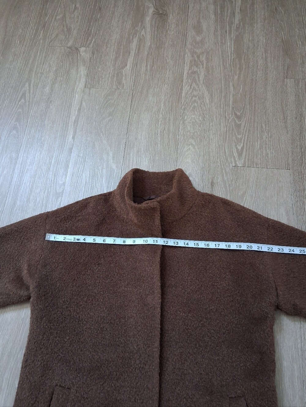 Eileen Fisher Sheared Alpaca Stand Collar Coat - Picture 11 of 16